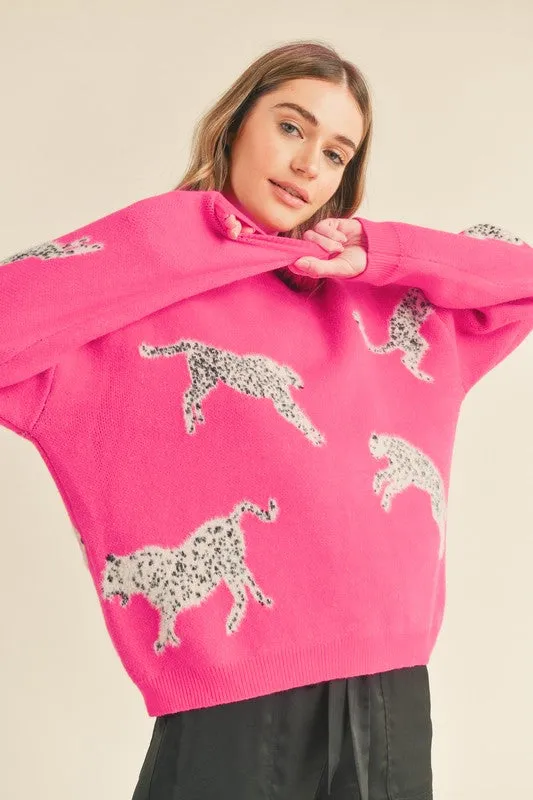 Maya Leopard Knit Sweater