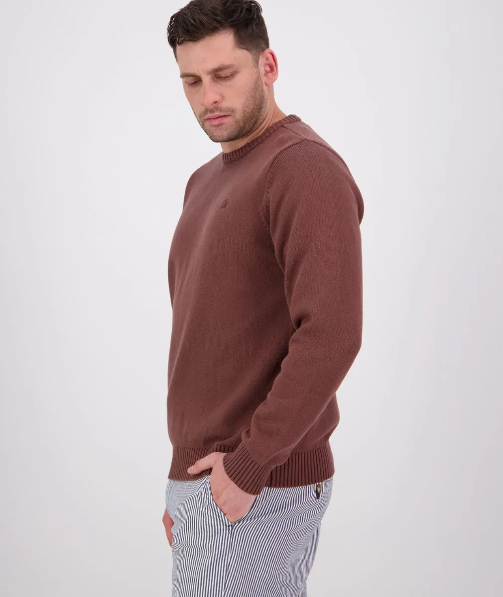 Men's Fundamentals Cotton Knit Crewneck Jumper