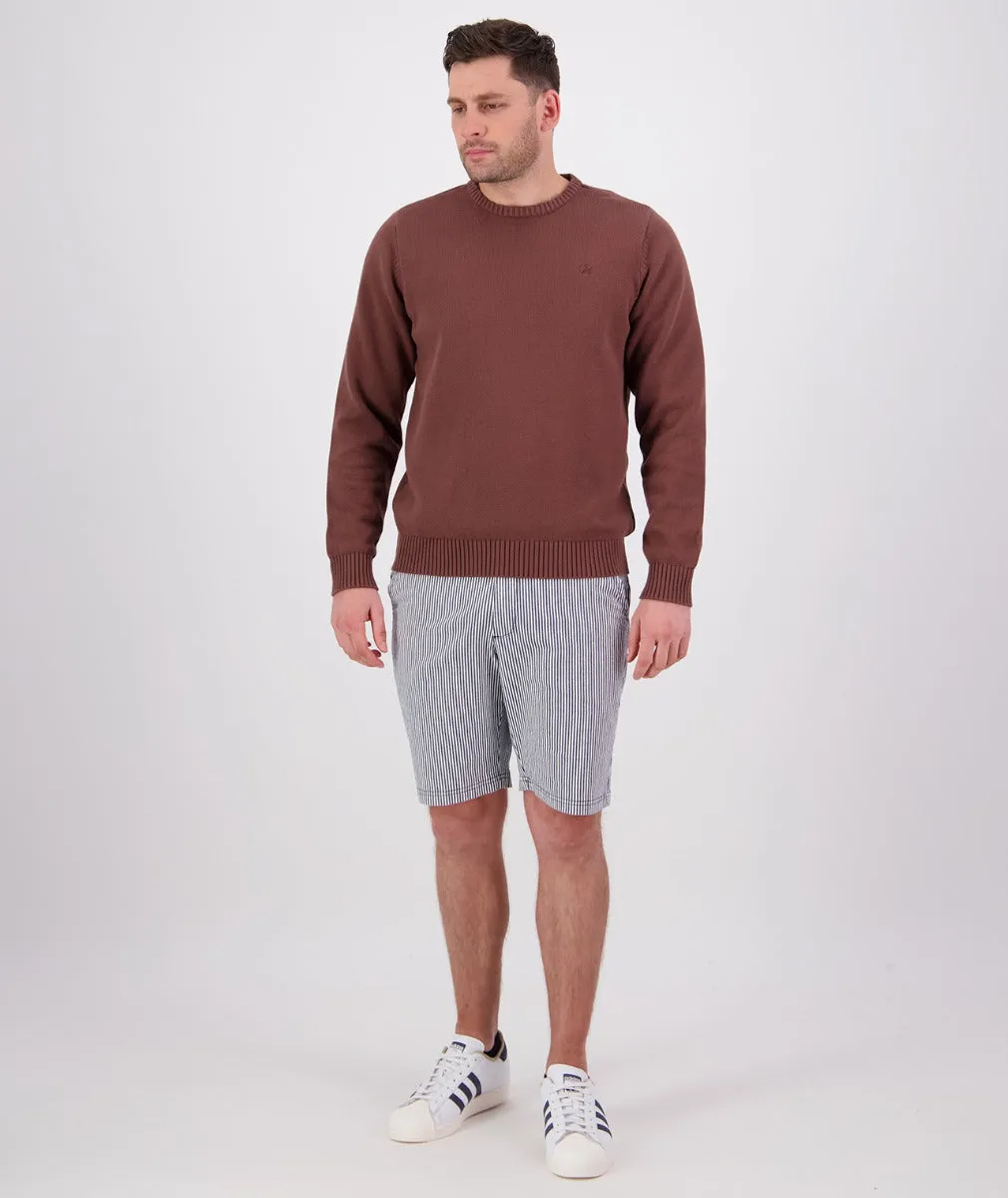 Men's Fundamentals Cotton Knit Crewneck Jumper