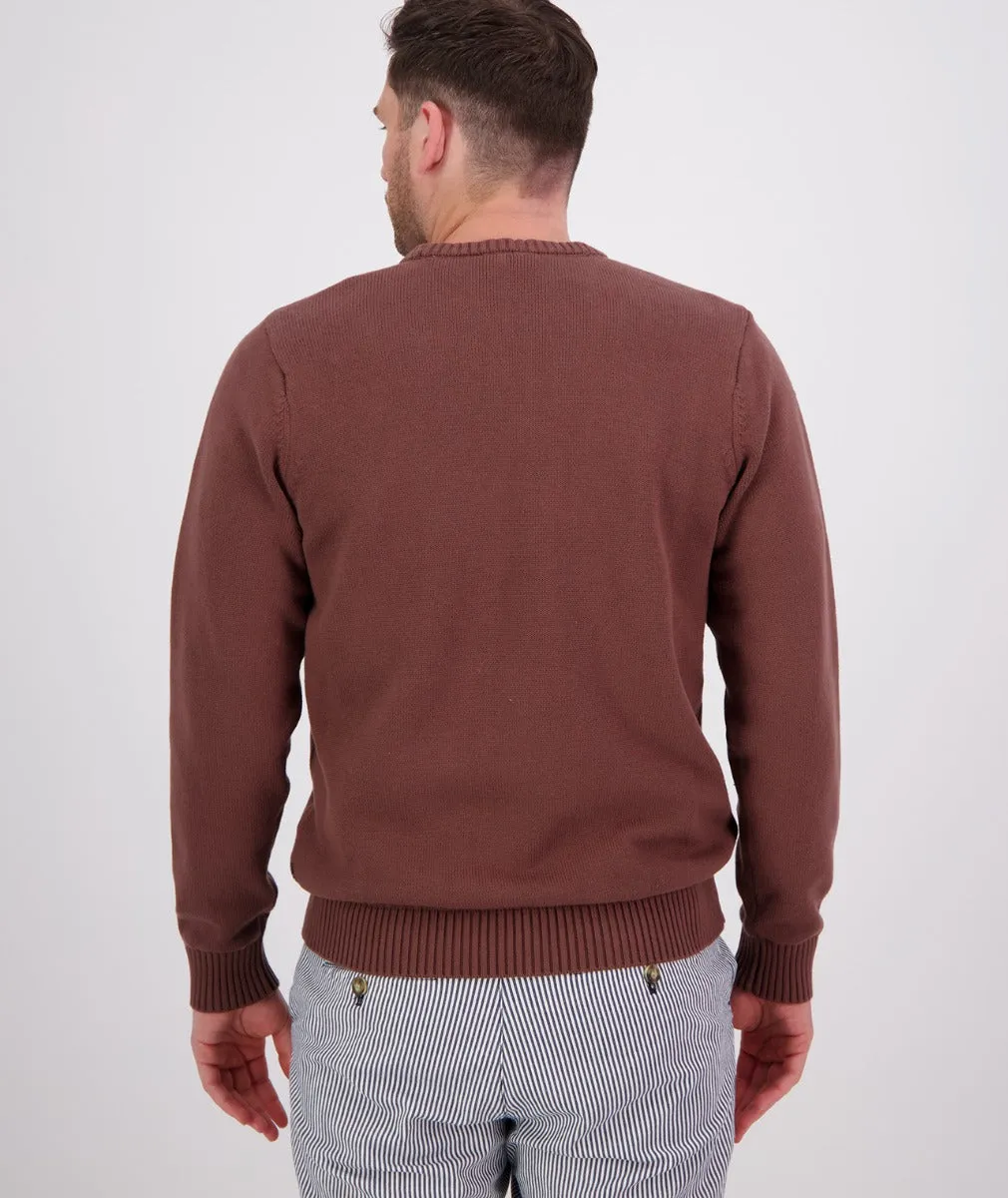 Men's Fundamentals Cotton Knit Crewneck Jumper