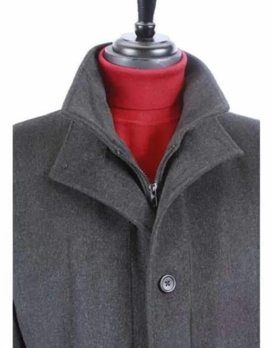 Mens Overcoat - Topcoat For Men - Winter Fabric - men's Fully lined classic fit outerwear 1930s Overcoat