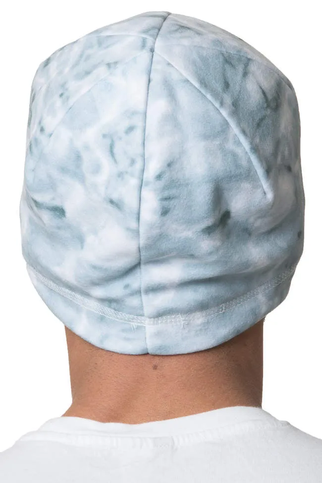 Mens Reversible Polar Fleece Beanie Winter Hat | Aqua Design