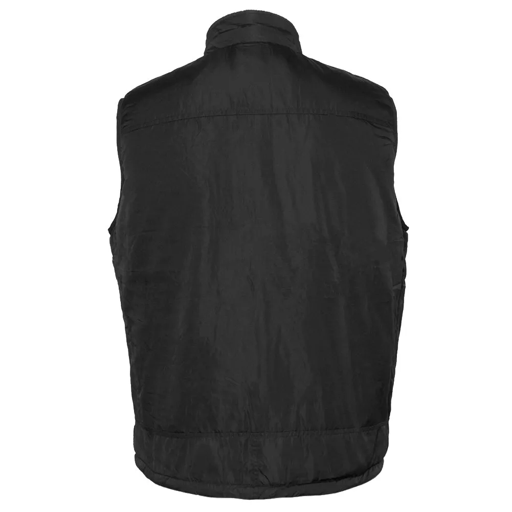 Mens Reversible Zipper Vest Jacket Warm Fleece Lining Fall Zip Front Pockets