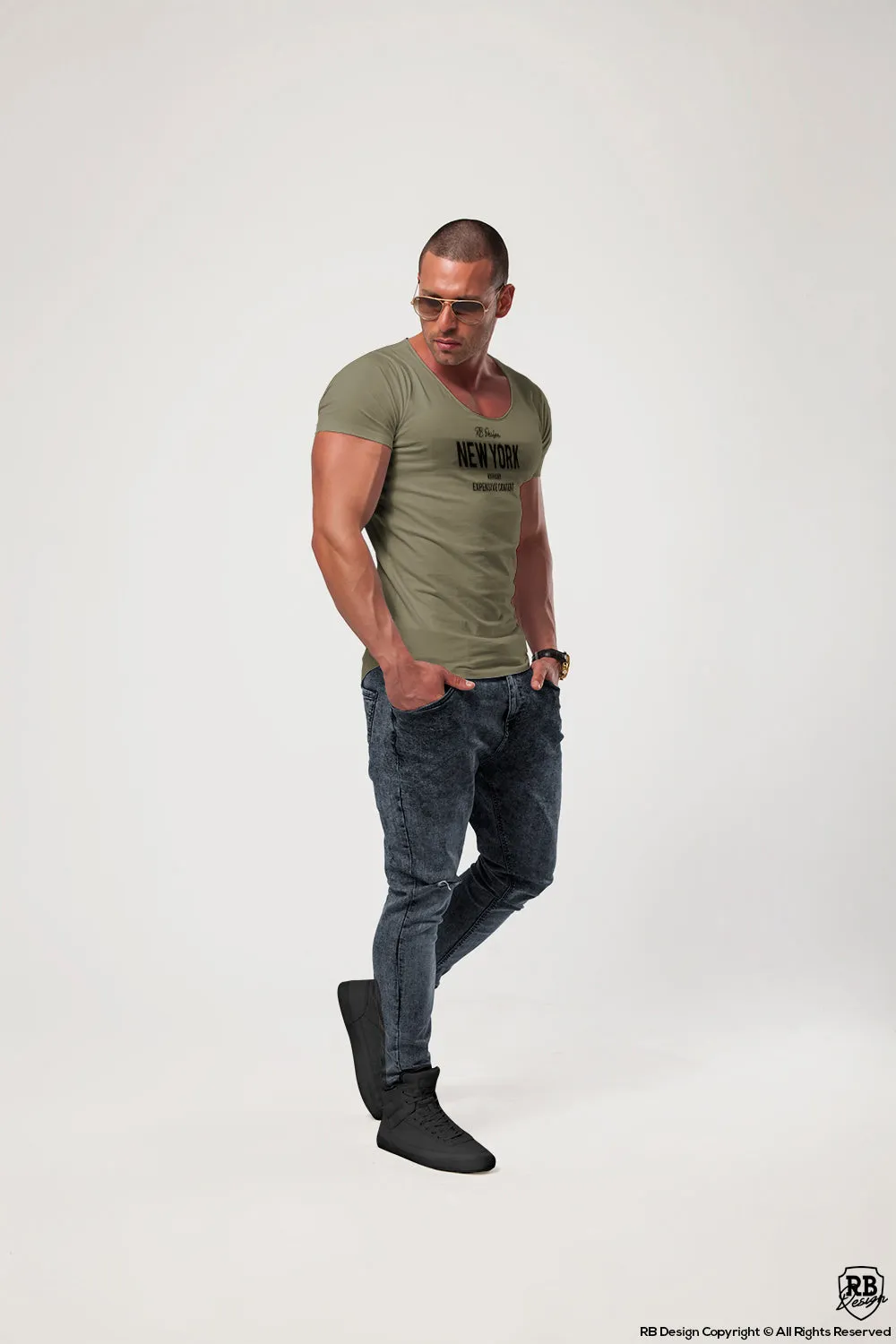 Men's T-shirts "New York Advisory"/ Color Option / MD866