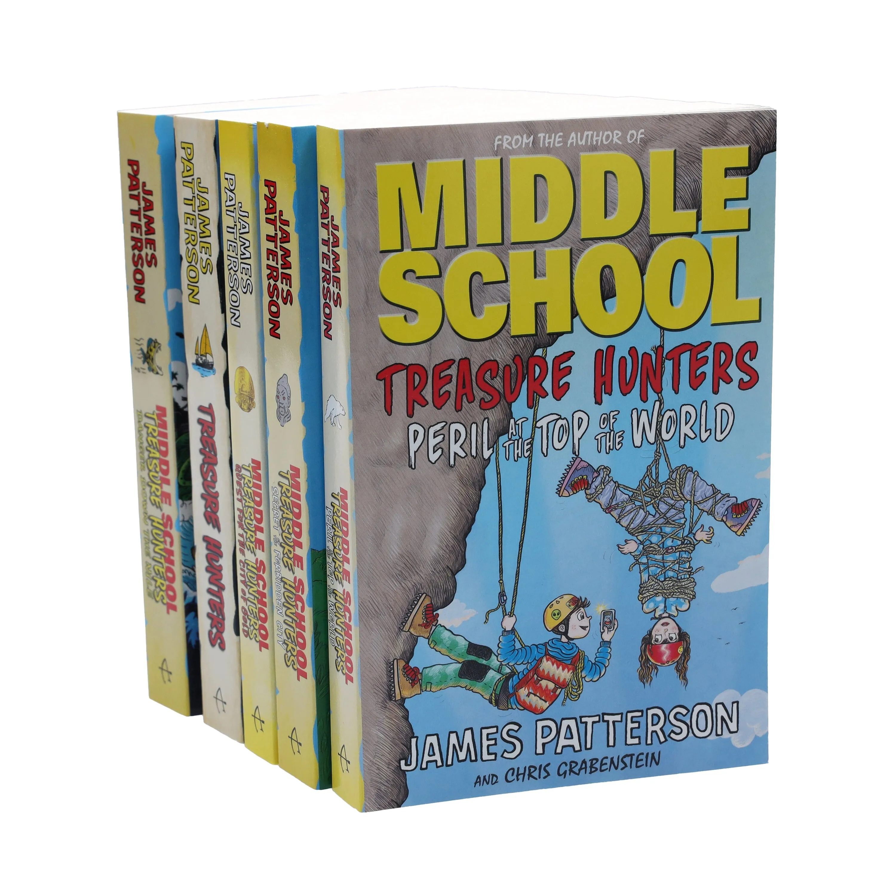 Middle School Treasure Hunters Series by James Patterson 5 Books Collection Set - Ages 9-11 - Paperback