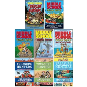 Middle School Treasure Hunters Series by James Patterson 8 Books Collection Set - Ages 9-11 - Paperback