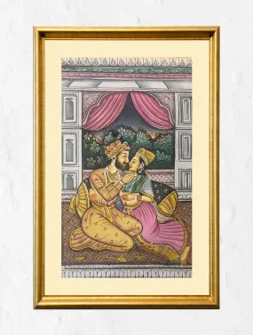 Miniature Art Painting - Begum & Nawab