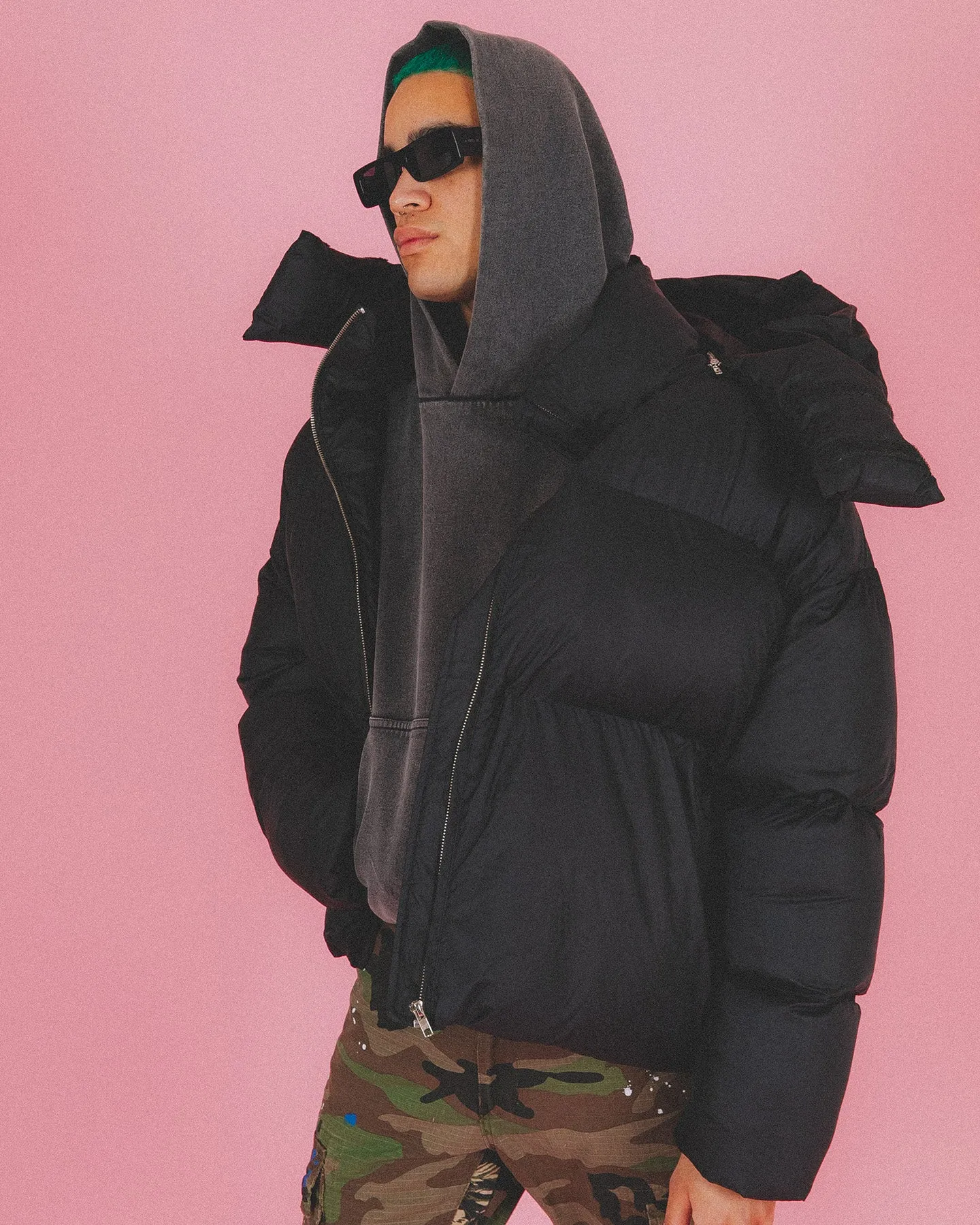 MNML Moon Puffer Jacket Black