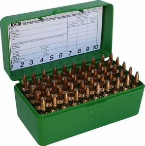 MTM Rifle Ammo Box Green Small 50