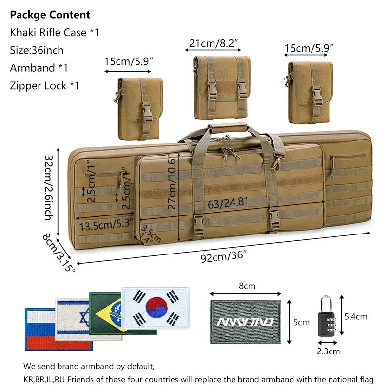 Multifunction Fishing Rod Case Double Protect Storage 46inch  Hunting Backpack