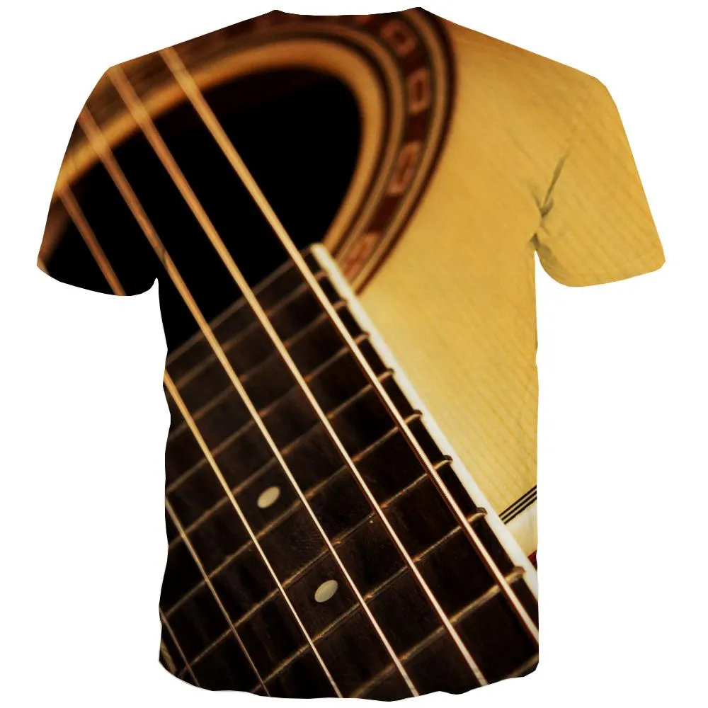 Music T shirts Men Instrument Tshirt Printed Retro T shirts Funny Electronic T-shirts 3d