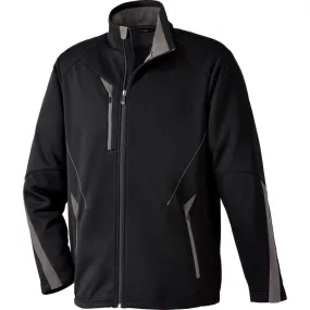 North End Men's Black Escape Bonded Fleece Jacket