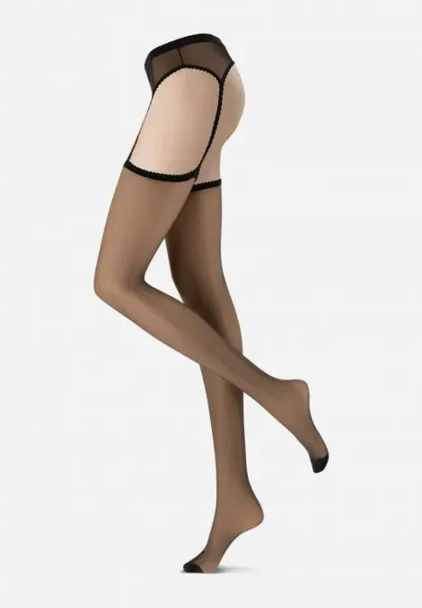 Oroblu TEMPTATION Sensual Suspender Tights 15 Den