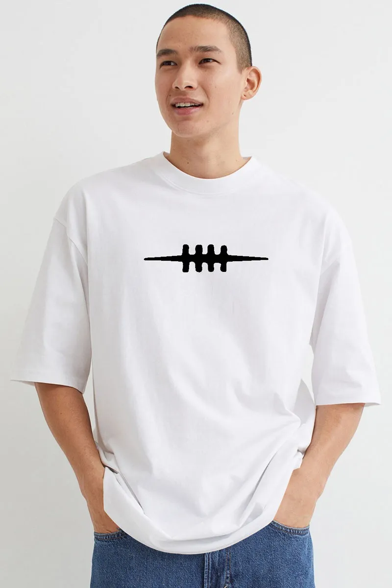 Pain is the only way white anime oversized t-shirt