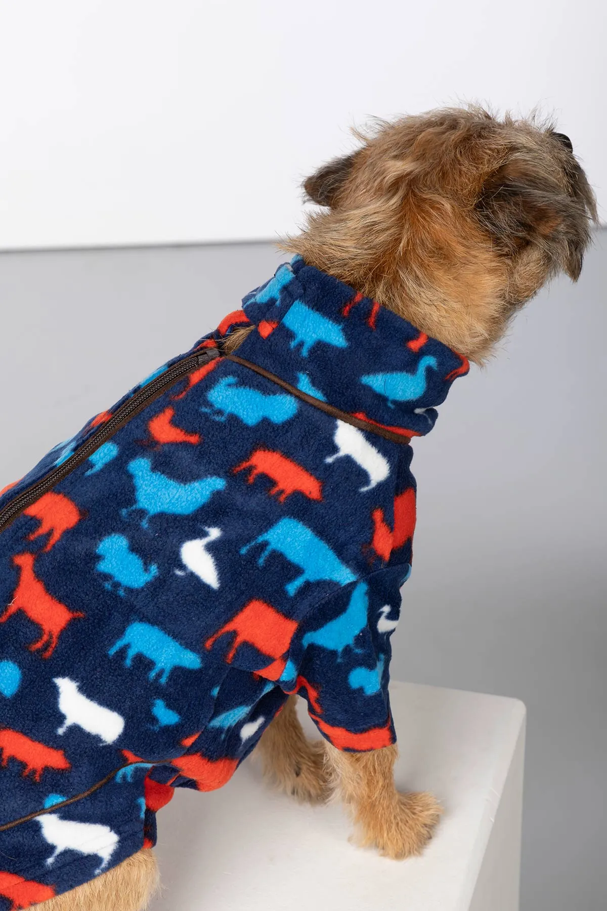 Patterned Fleece Dog Jumper - Yapham