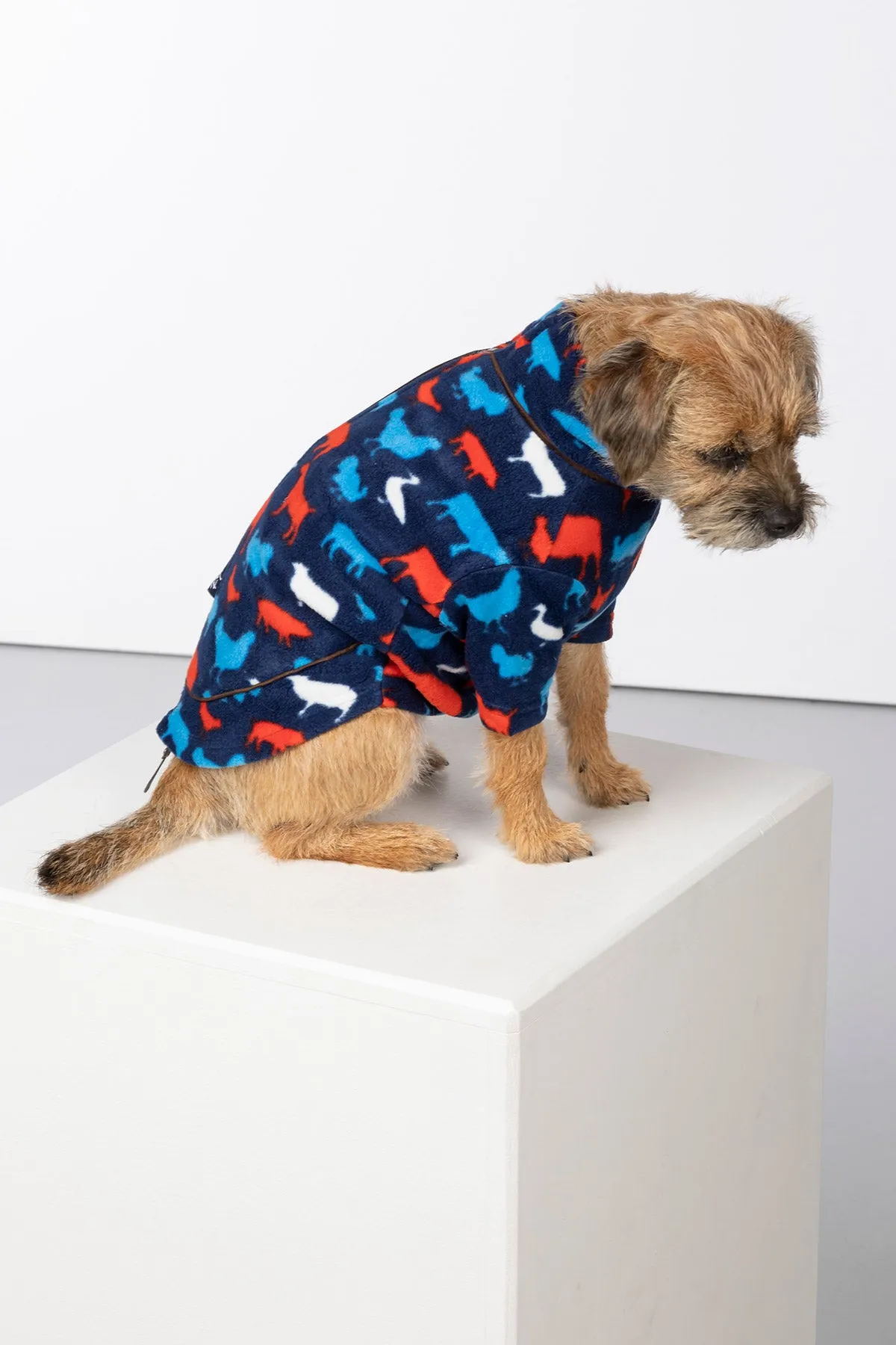 Patterned Fleece Dog Jumper - Yapham