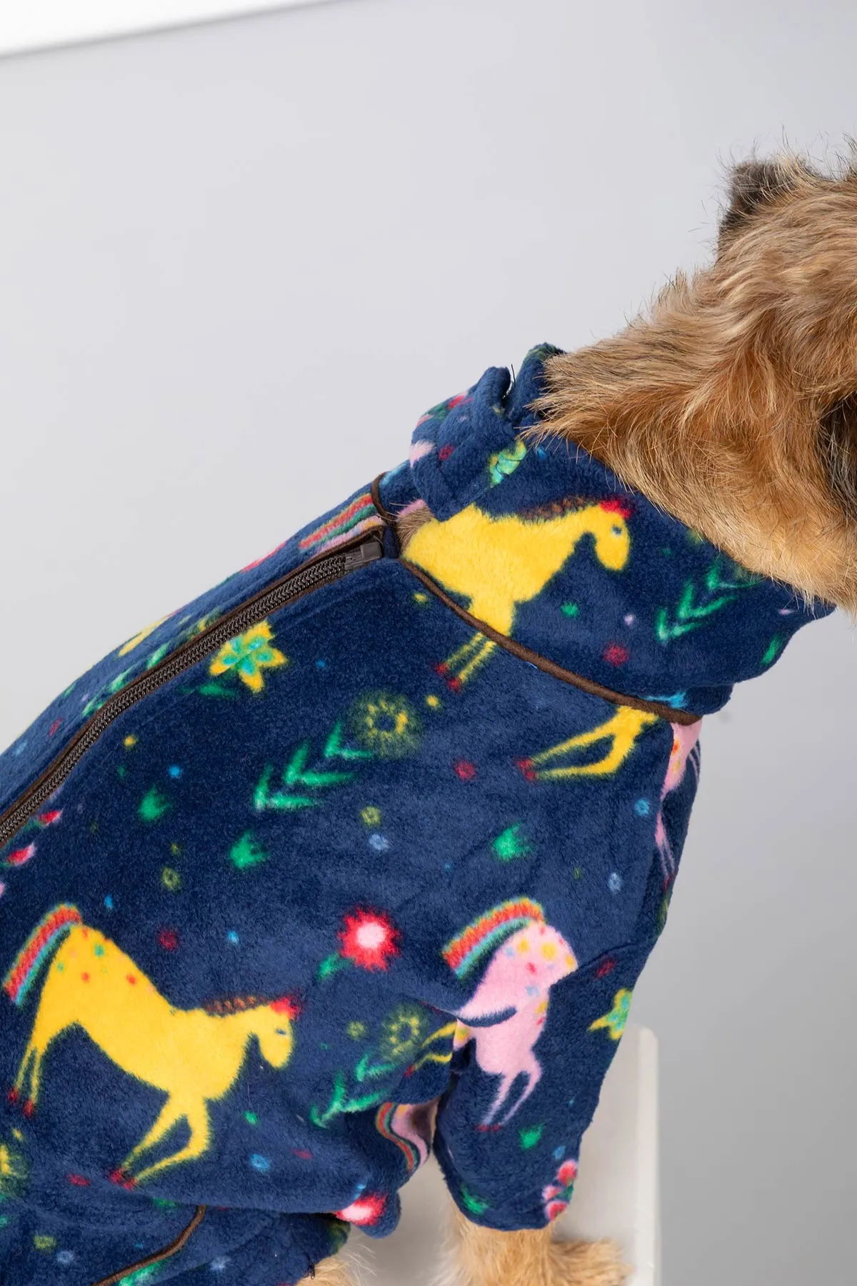 Patterned Fleece Dog Jumper - Yapham