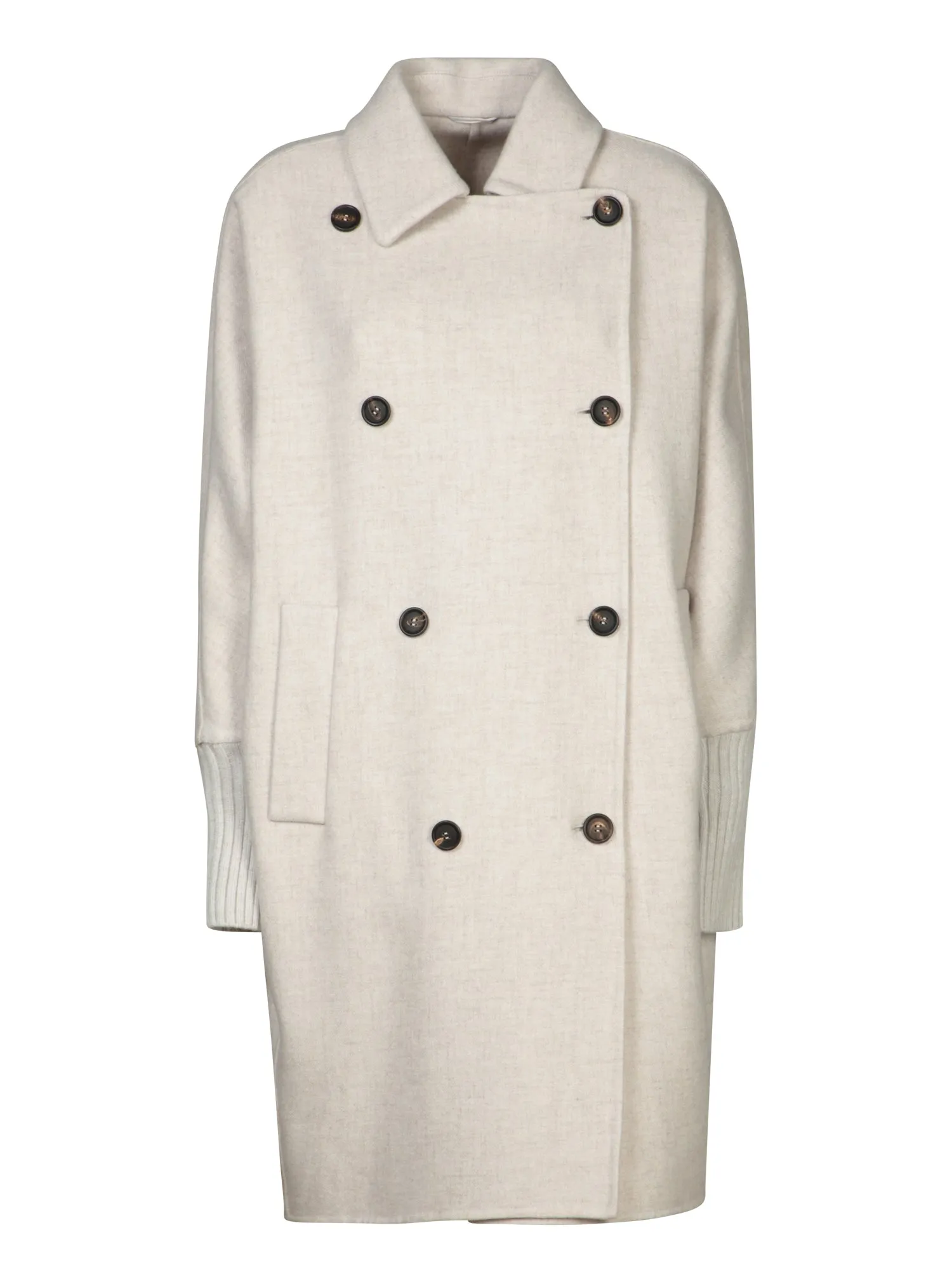 Pearl Grey Cashmere Coat