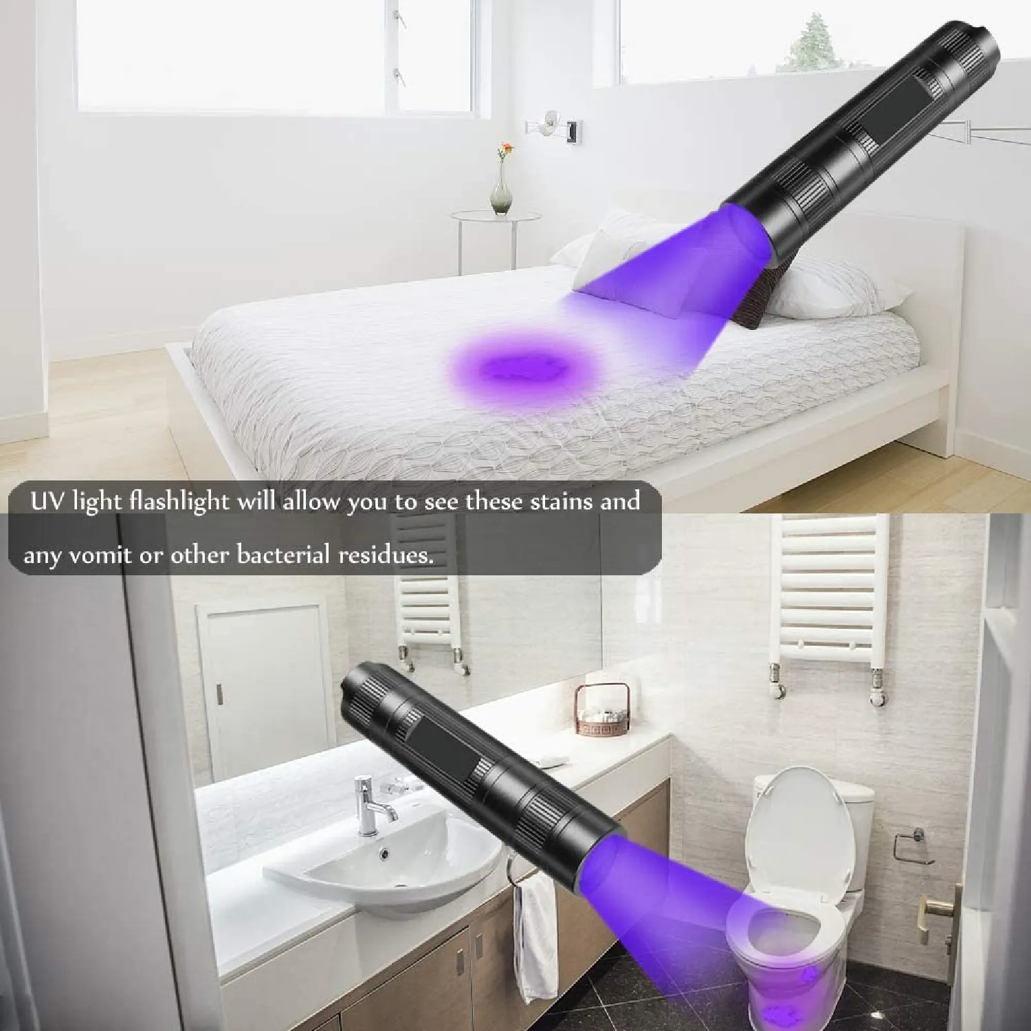 Portable Black Light Flashlight | 365Nm UV Light