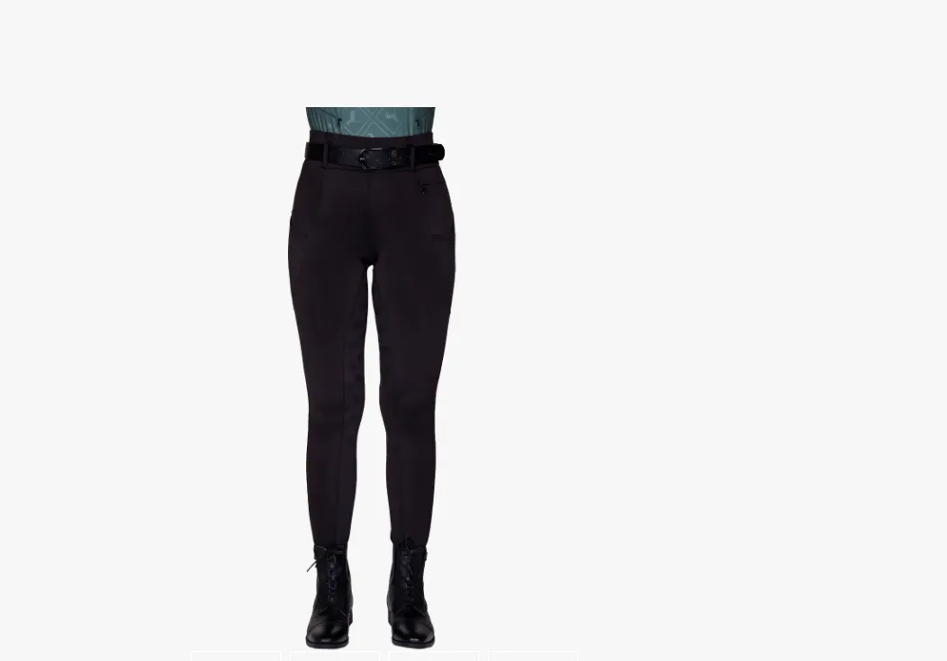 QHP Wmn Avelie Full Grip Riding Tights Jungle Green