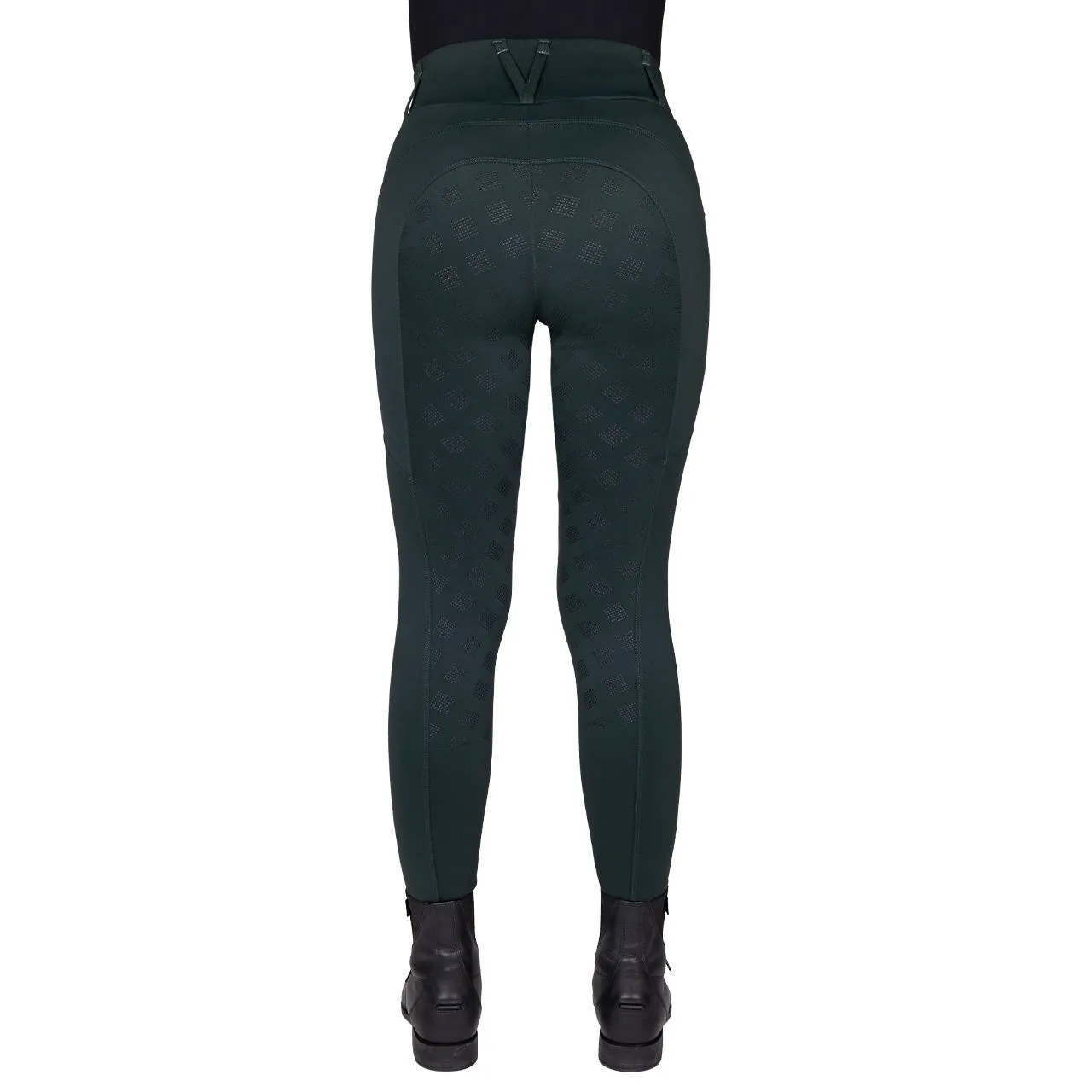 QHP Wmn Avelie Full Grip Riding Tights Jungle Green