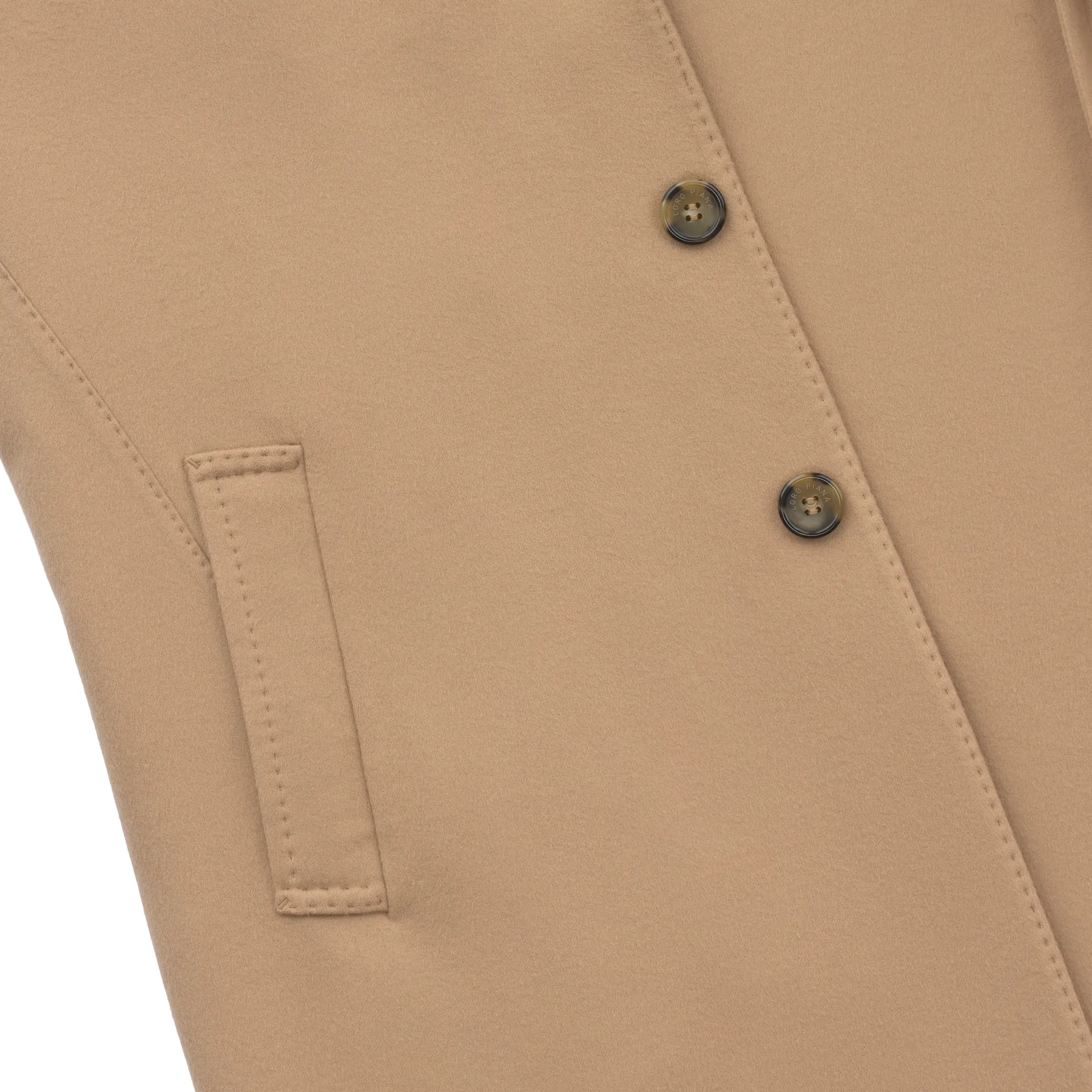 Rain System Cashmere Coat in Beige