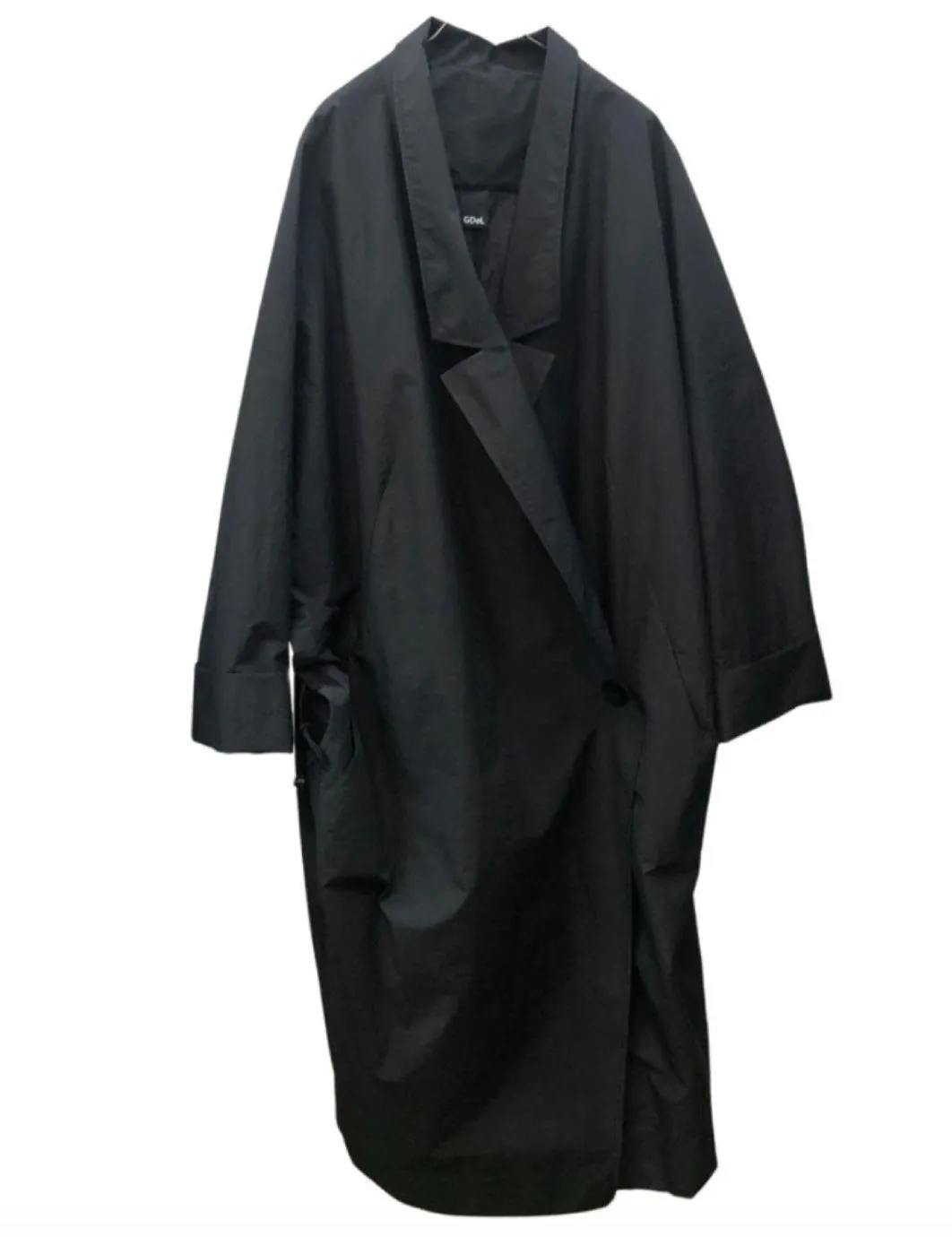 Recycled nylon oversized coat