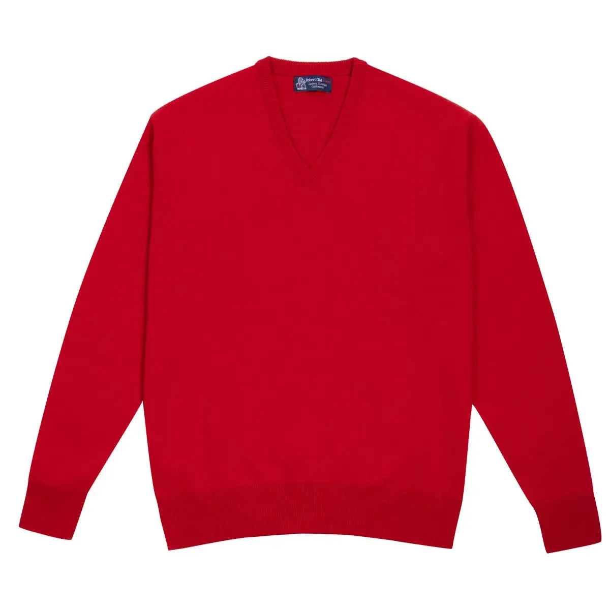 Ruby Red Tobermorey 4ply V-Neck Cashmere Sweater