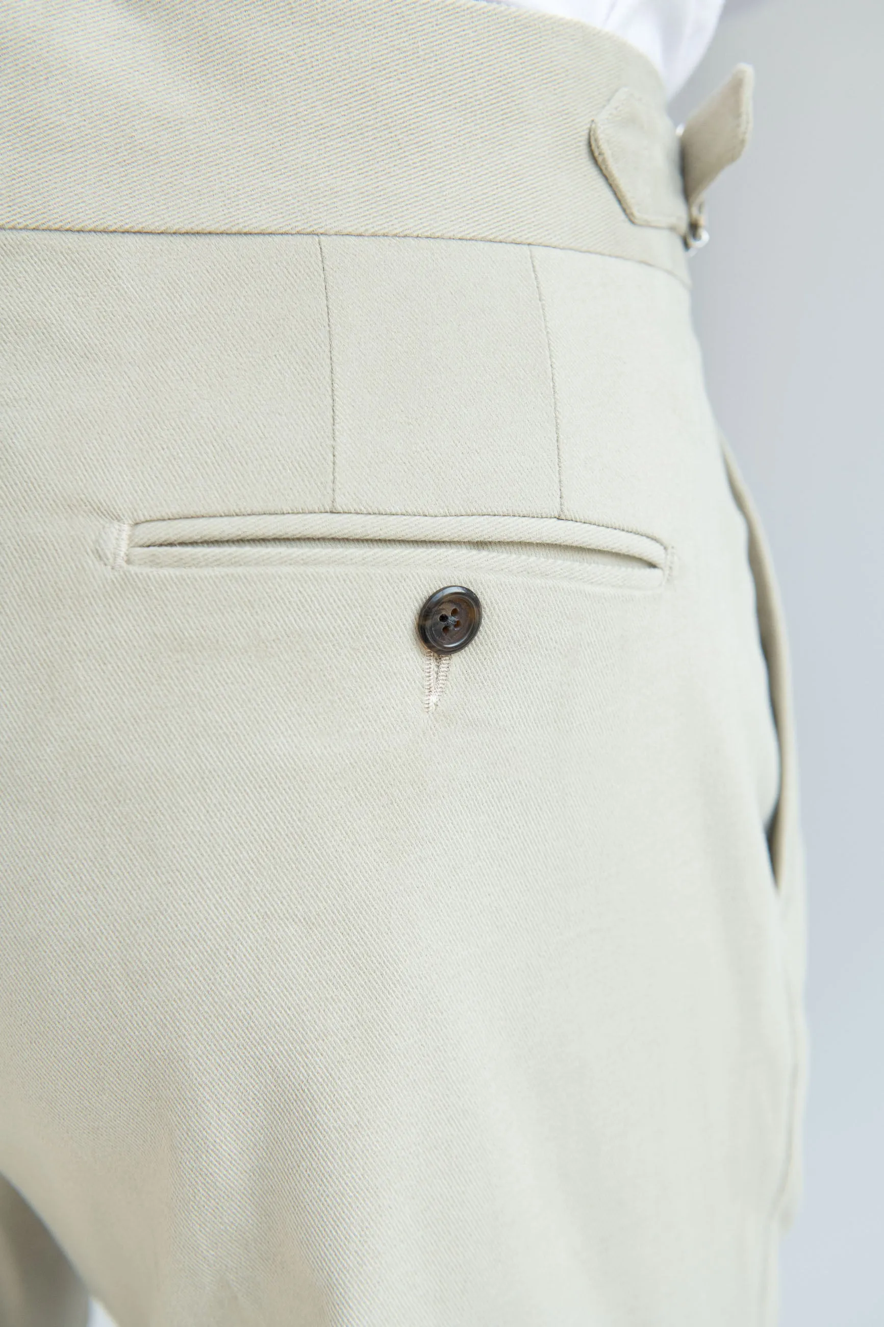 Sand cotton Soragna trousers - Made in Italy