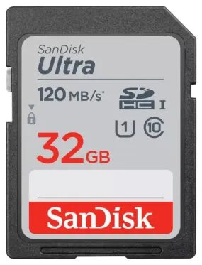 SanDisk Ultra Micro SDHC 32GB 120MB/s R UHS-I C10 A1 SD Card