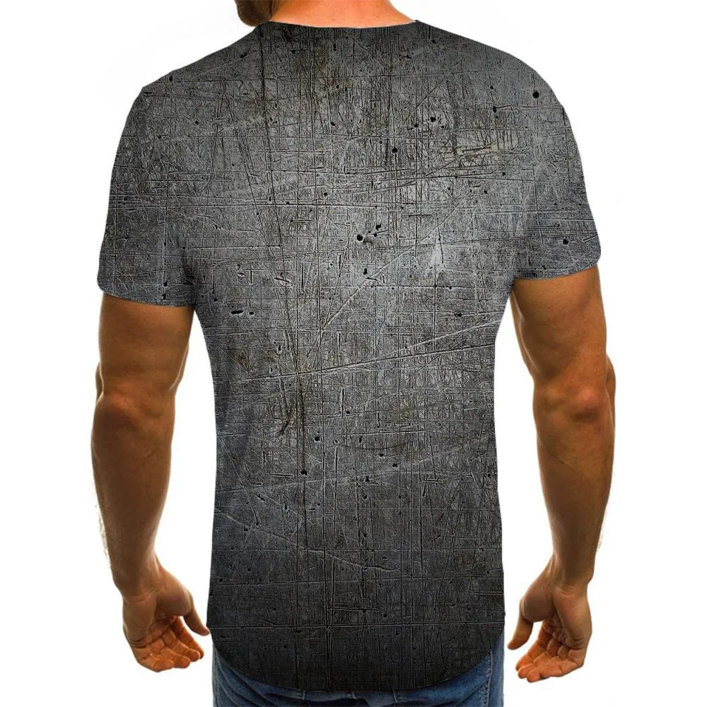 Scratch texture mottled wall tshirt clothing special texture art costume different Cool men