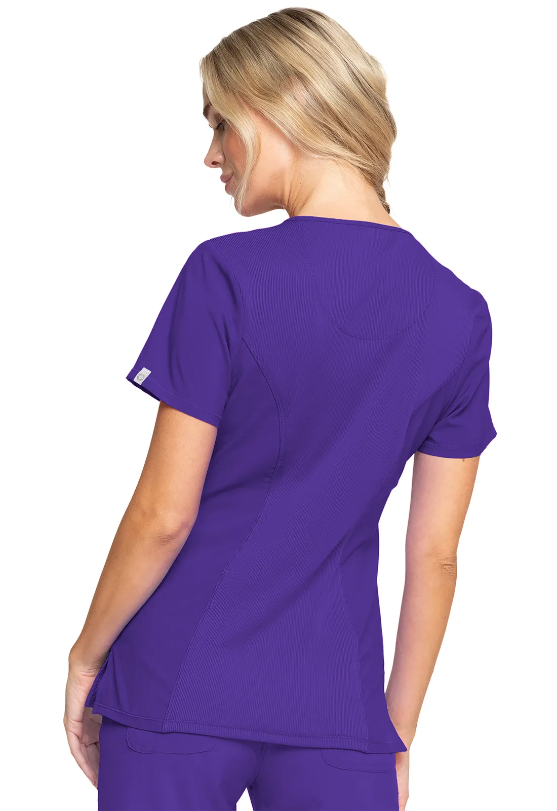 Scrub Top - Cherokee Infinity Women's Round Neck Top - Grape, 2624A