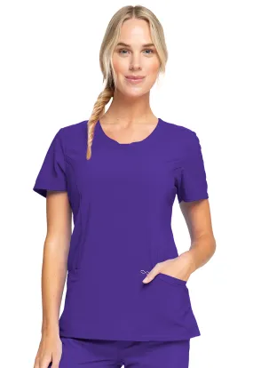 Scrub Top - Cherokee Infinity Women's Round Neck Top - Grape, 2624A