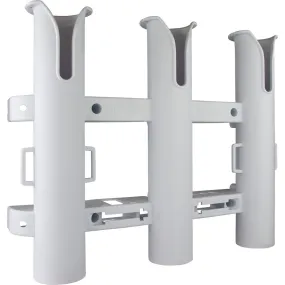 Sea-Dog Triple Threat Three Pole Rod Holder - White [325032-1]