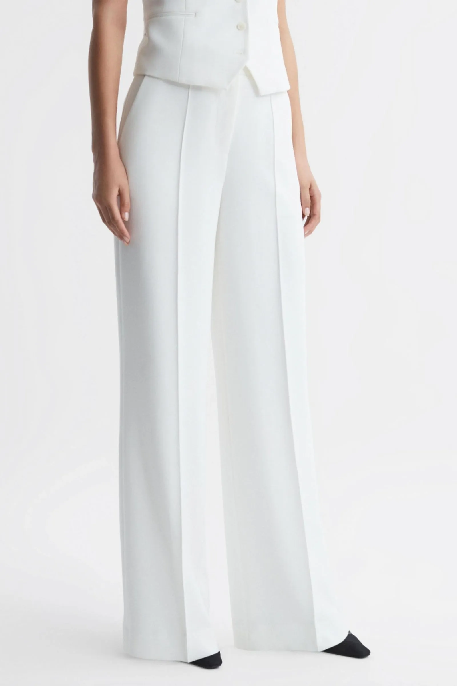 Sienna Crepe Wide Leg Suit Trousers