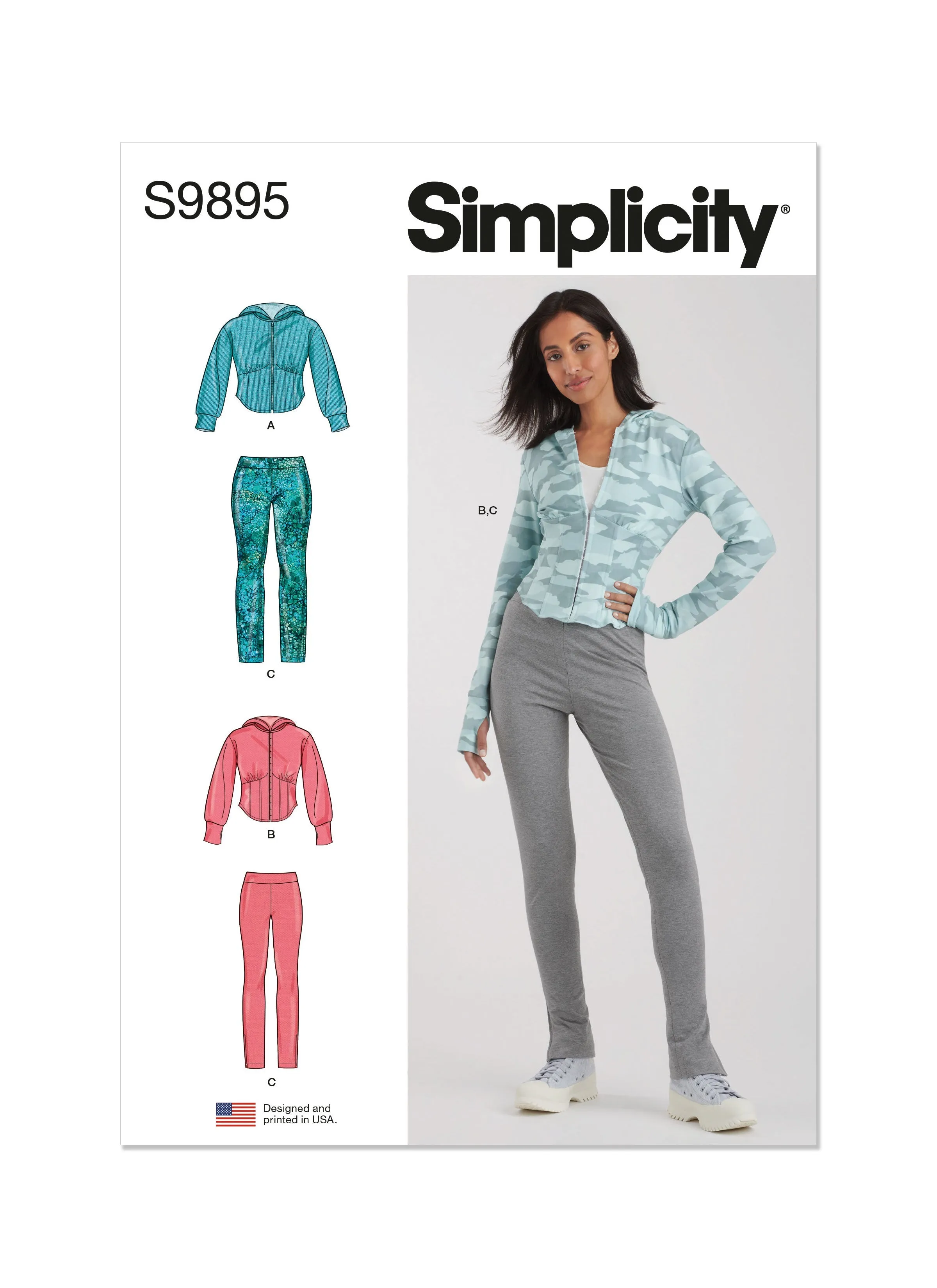 Simplicity Sewing Pattern 9895 Jacket and Knit Leggings