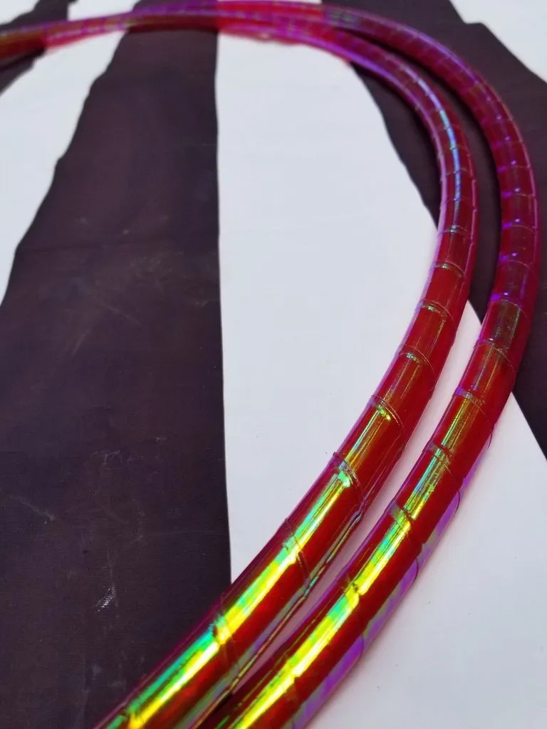 Solar Flare Color Morph Taped Hula Hoop