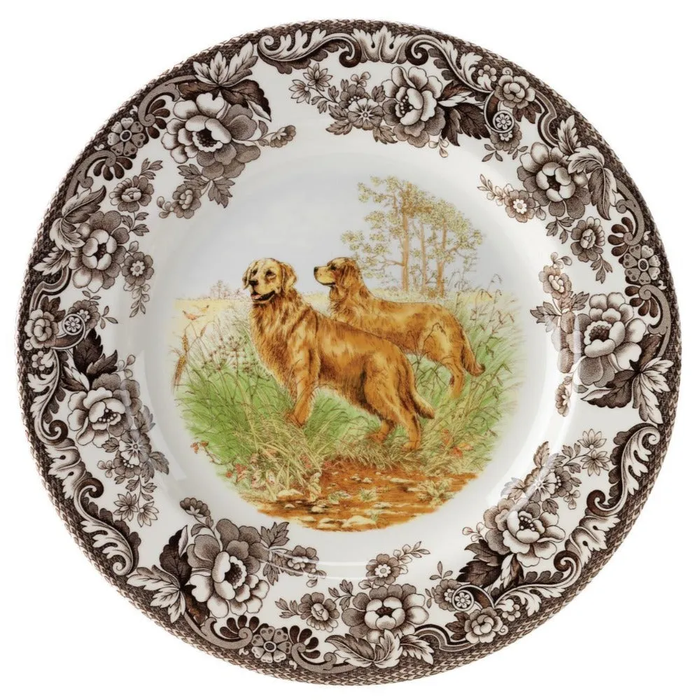 Spode Woodland Hunting Dog Dinner Plate