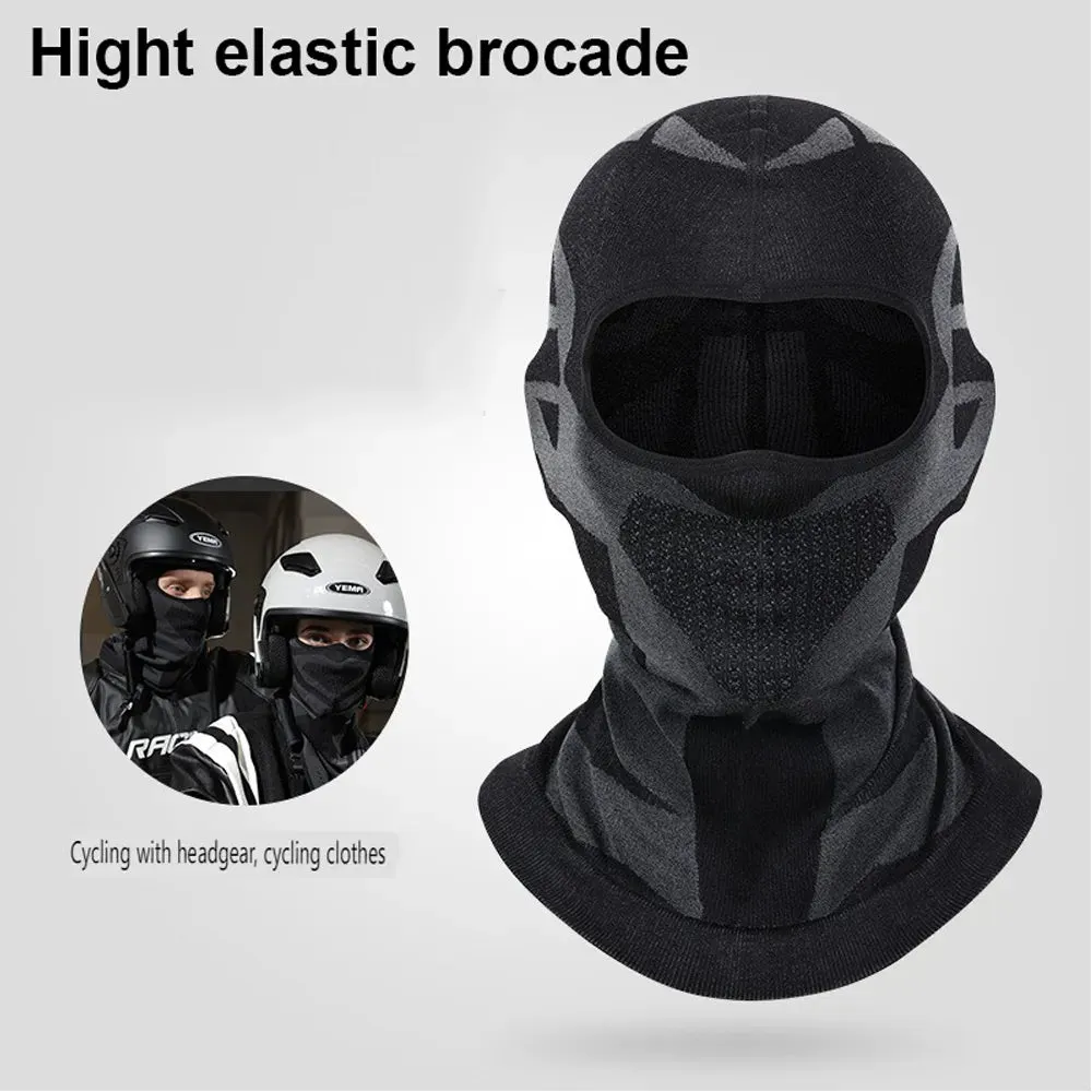 Sports Winter Thermal Cycling Face Mask Balaclava Head Cover Ski Bicycle Motocycle Windproof Soft Warm MTB Bike Hat Headwear