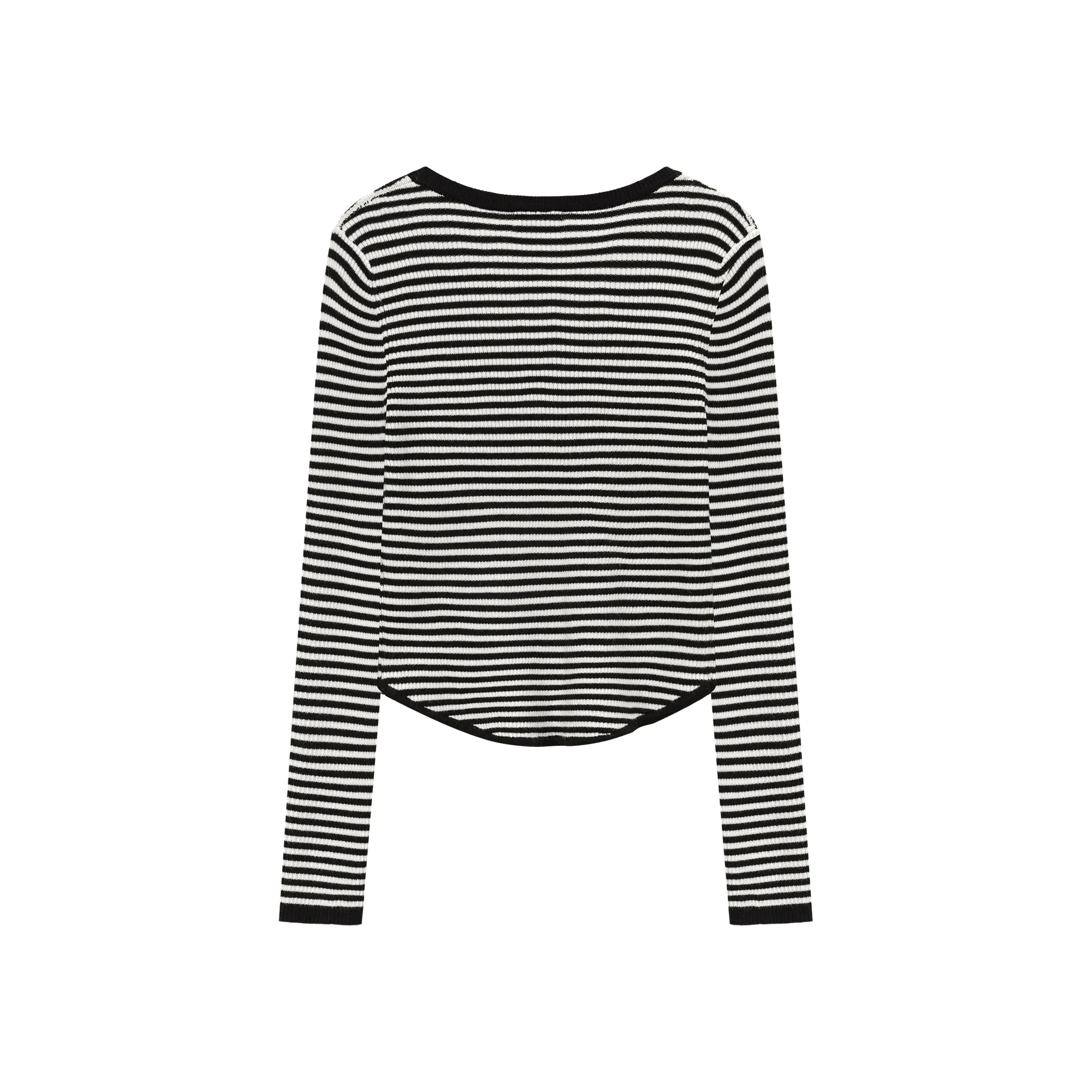 Striped Slim Knit Top