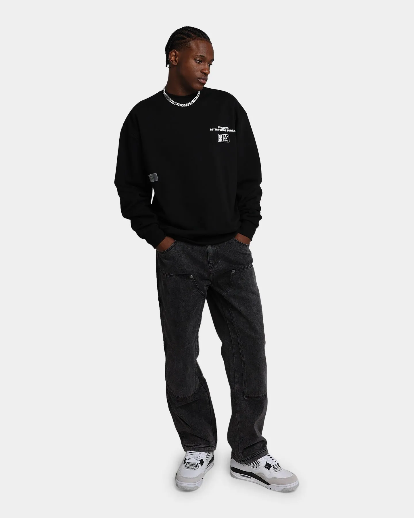 Students Golf Better Swing Bureau Crewneck Black