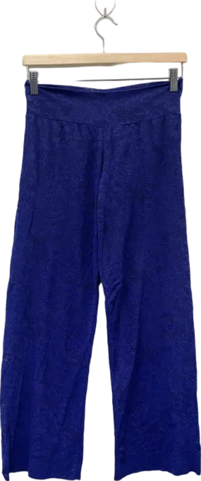 Suggest Royal Blue Lace Wide-Leg Trousers Size UK 8