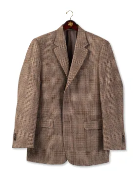 TAN/BROWN PLAID CASHMERE SPORT COAT - MTO