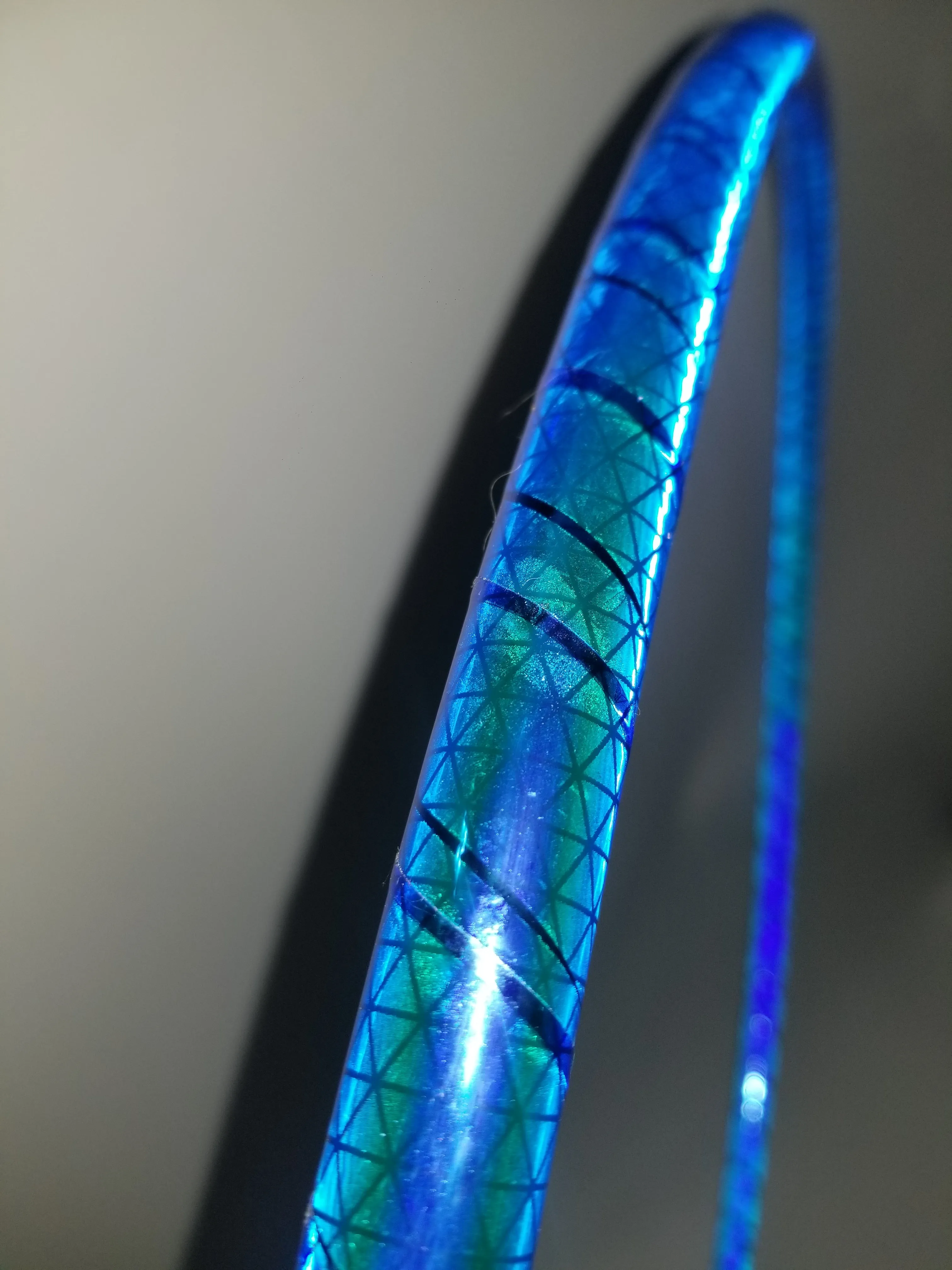 Totally Tubular Blue Reflective Color Morph Taped Hoop