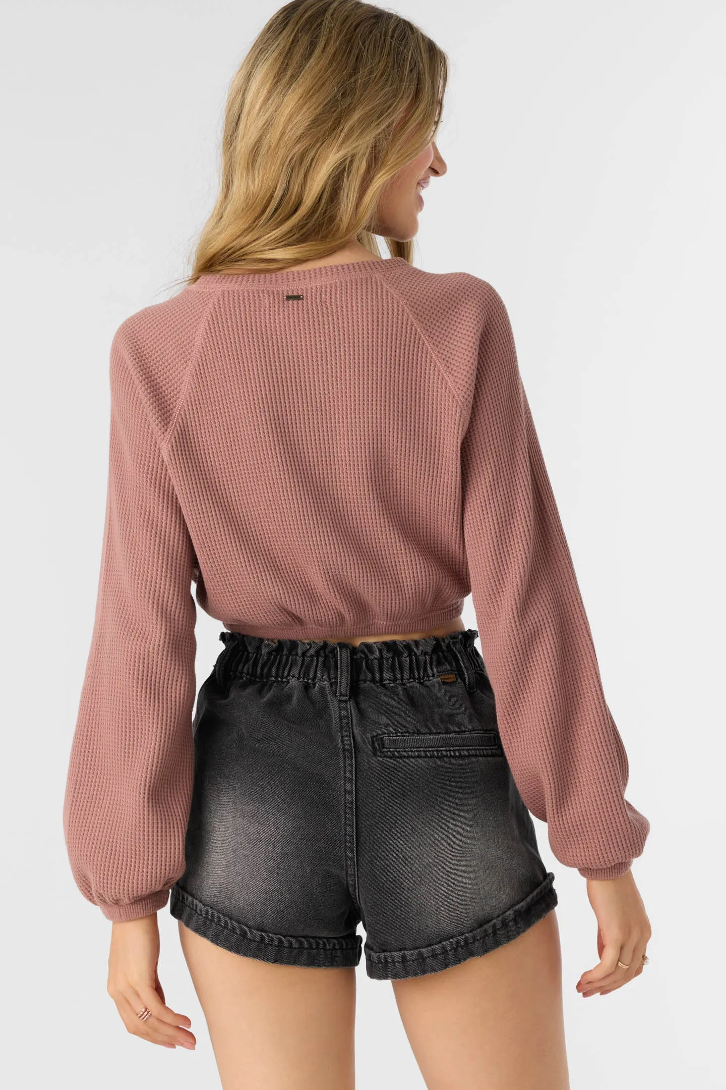 TOUR WAFFLE KNIT SLOUCHY TOP