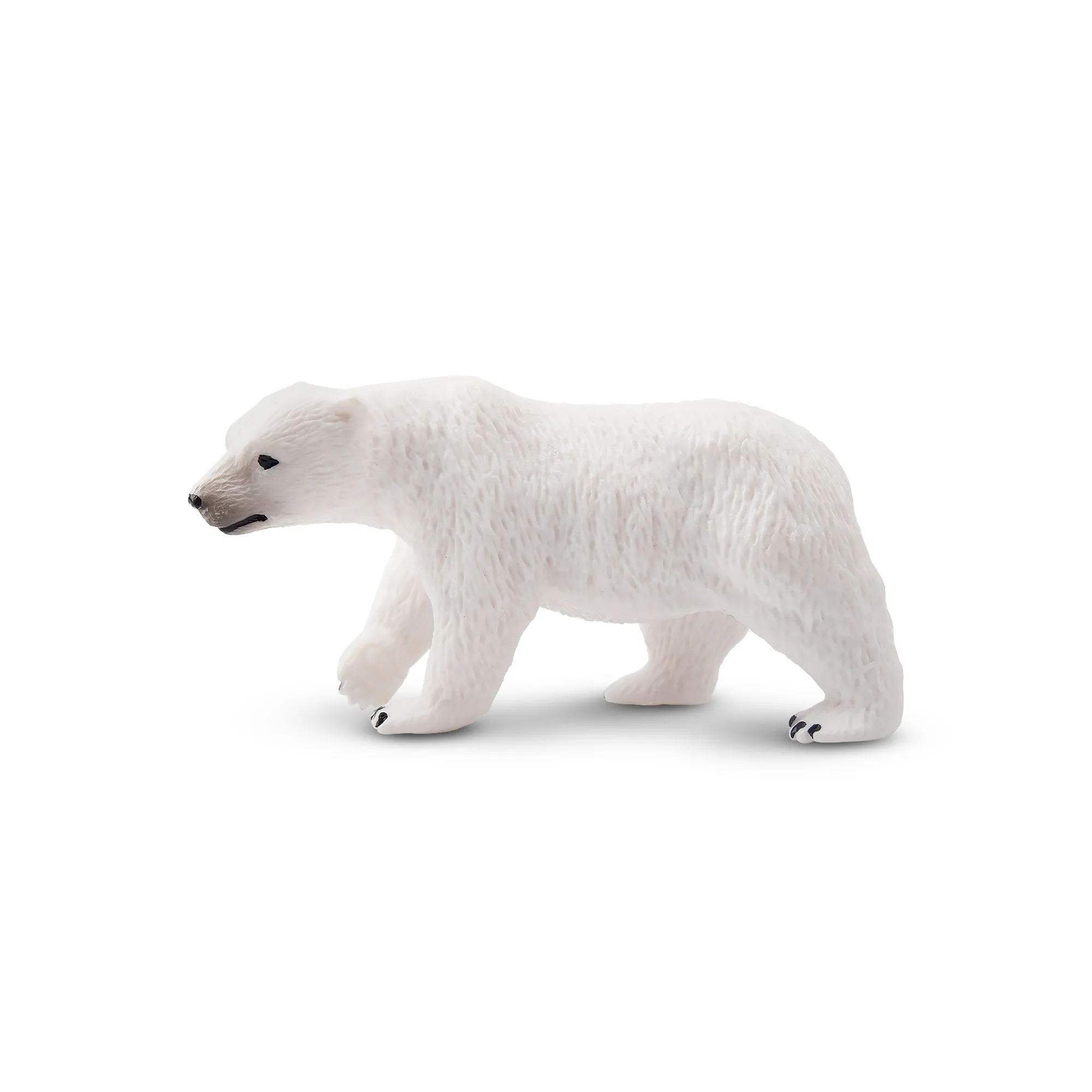 Toymany Walking Polar Bear Figurine Toy - Small Size