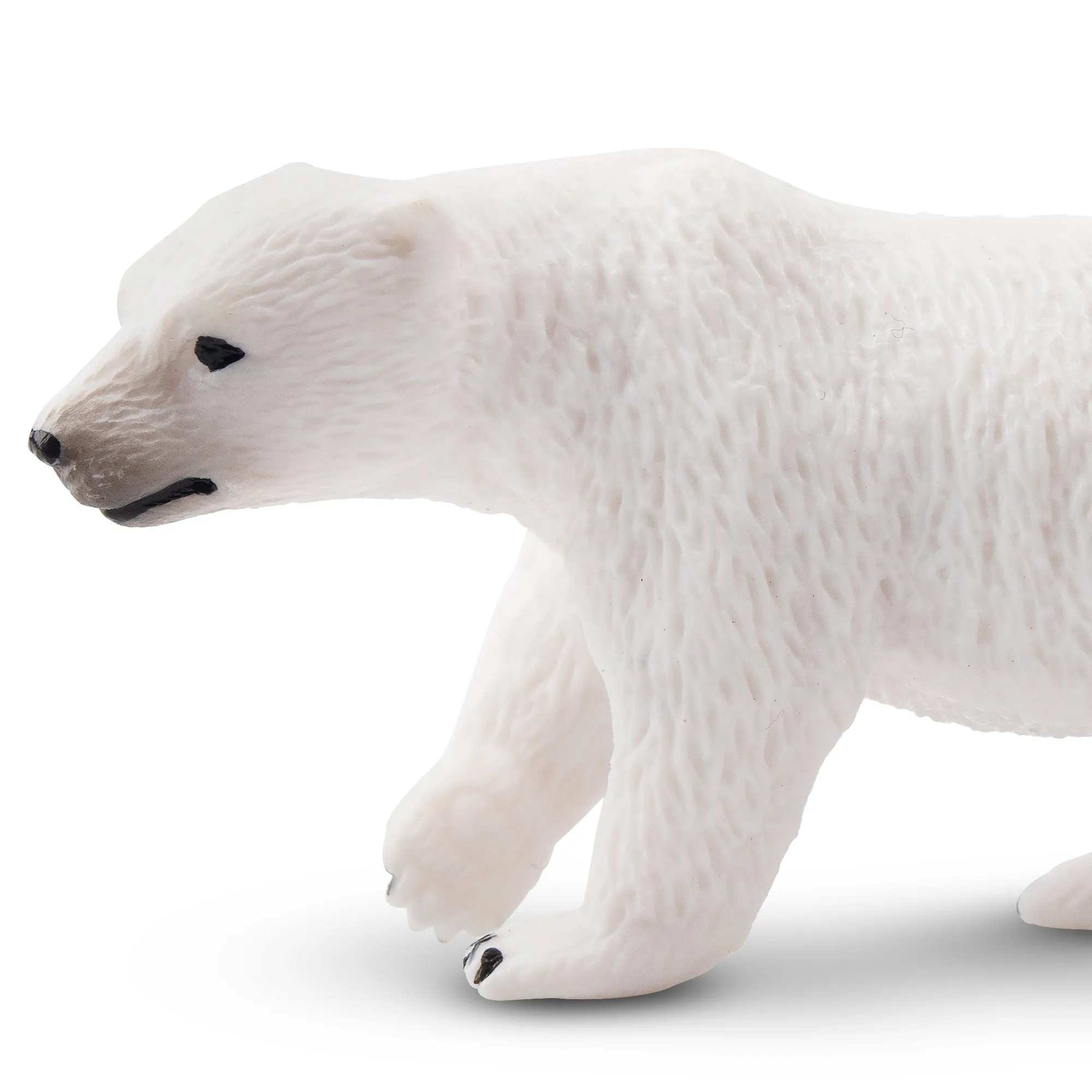 Toymany Walking Polar Bear Figurine Toy - Small Size