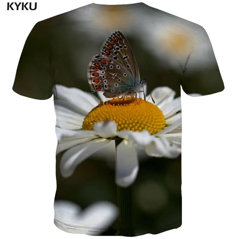 tshirt insect tee shirt plant beautiful men art costume Casual