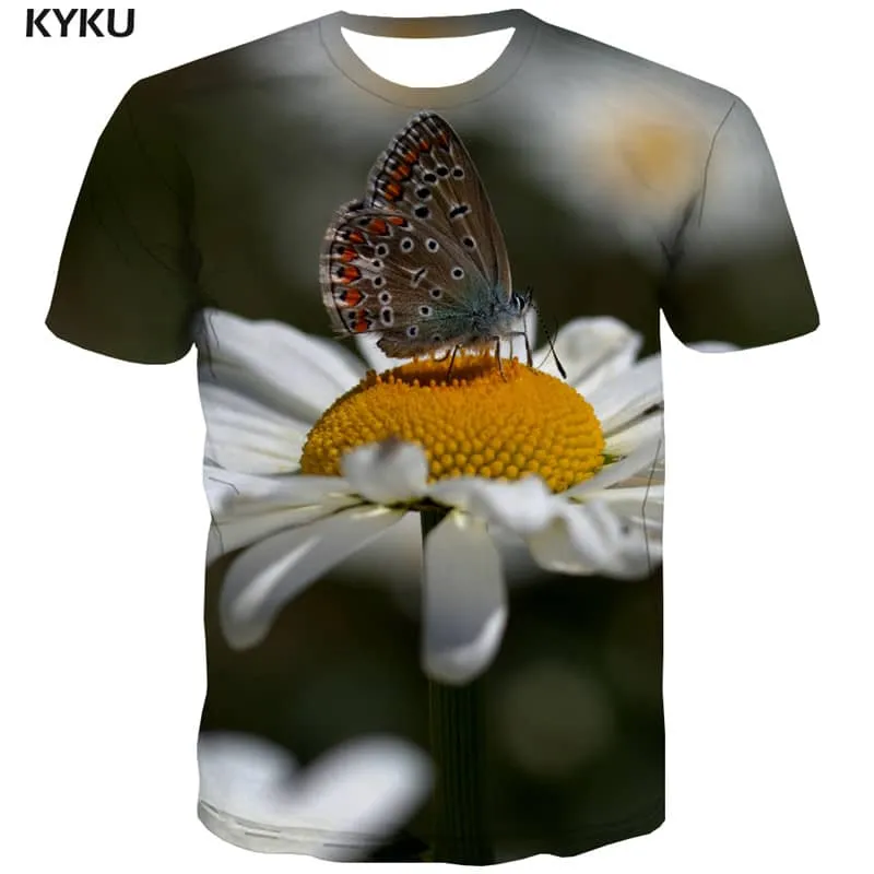 tshirt insect tee shirt plant beautiful men art costume Casual