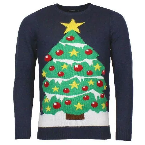 Unisex Xmas Christmas Tree Jumper